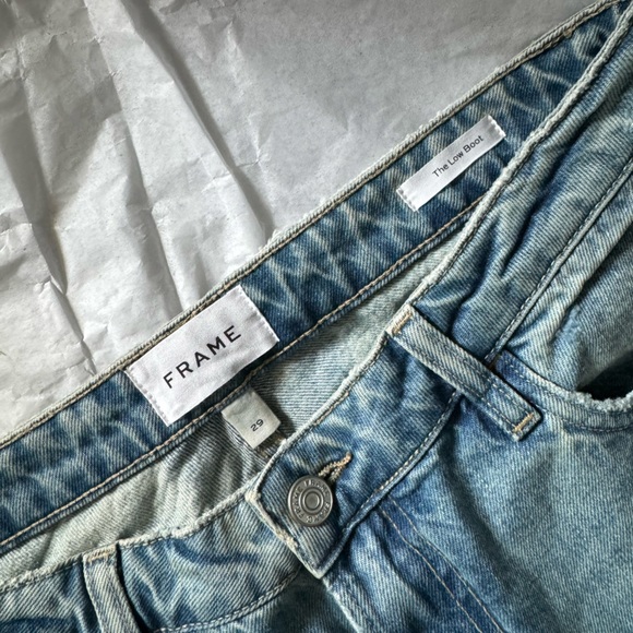 FRAME Women’s The Low Boot Jeans New - Picture 5 of 5